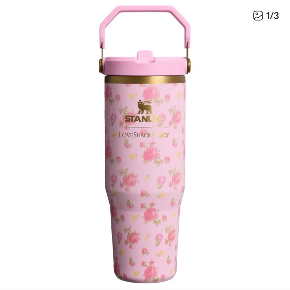 NWT Stanley LoveShackFancy 30oz Ice Flow Flip Straw Tumbler - Ibiza Sunset